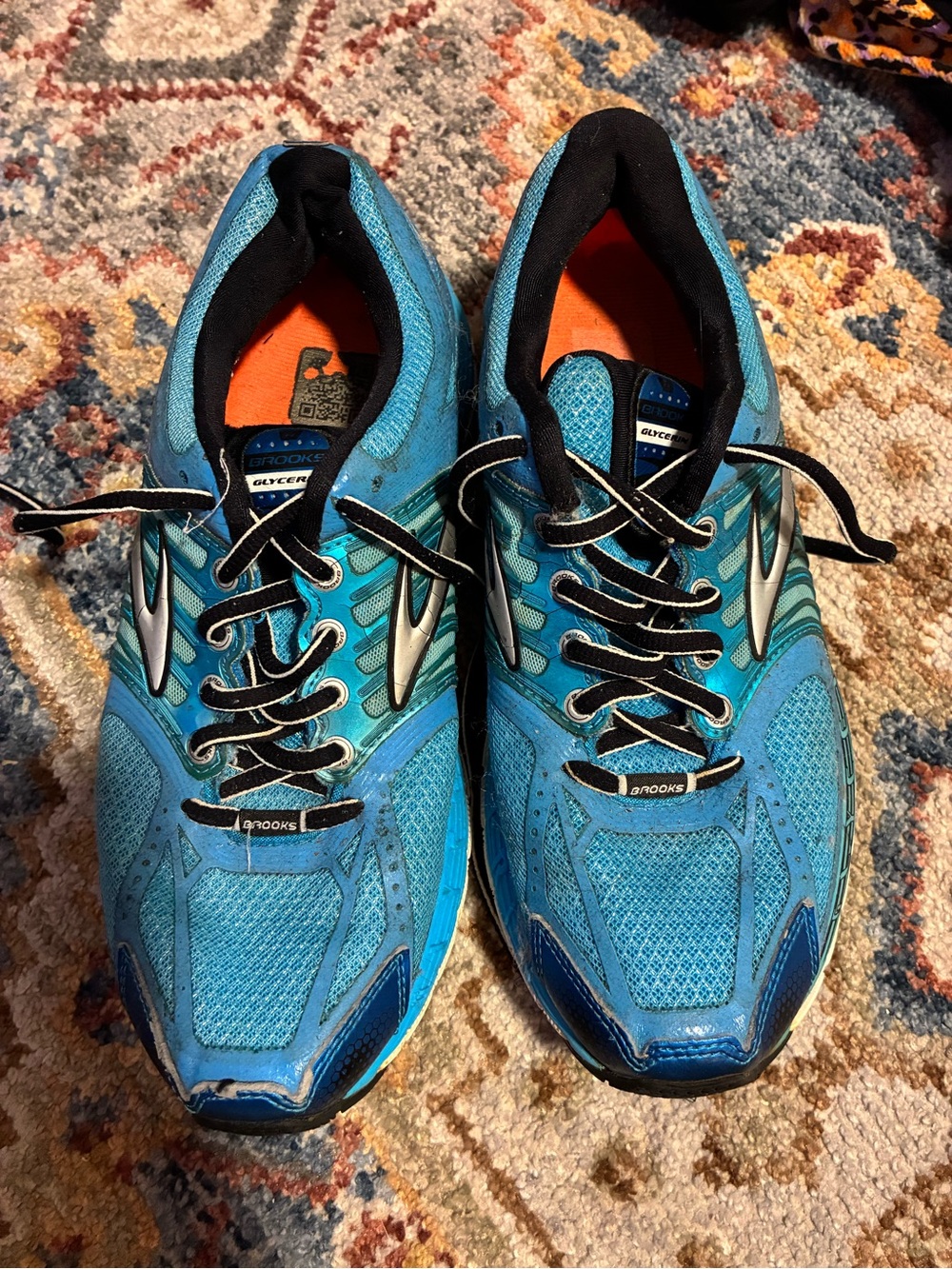 Brooks Men's Turquoise/Black Running Sneakers